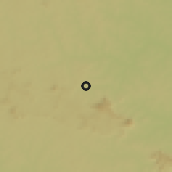 Shaded relief of the 60 km around Touba, drawn from the GMTED2010 grid