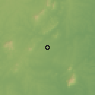 Shaded relief of the 60 km around Toumodi, drawn from the GMTED2010 grid