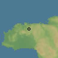 Shaded relief of the 59 km around Cascade, drawn from the GMTED2010 grid