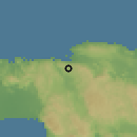 Shaded relief of the 59 km around Anchovy, drawn from the GMTED2010 grid