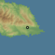 Shaded relief of the 59 km around Bath, drawn from the GMTED2010 grid