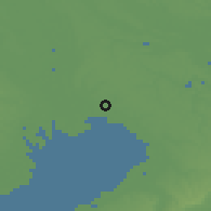 Shaded relief of the 55 km around Funabashi, drawn from the GMTED2010 grid