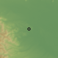 Shaded relief of the 55 km around Higashimatsuyama, drawn from the GMTED2010 grid