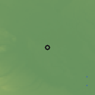 Shaded relief of the 55 km around Ina, drawn from the GMTED2010 grid