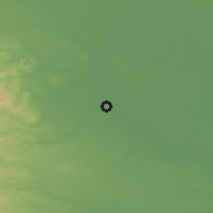 Shaded relief of the 55 km around Kawagoe, drawn from the GMTED2010 grid