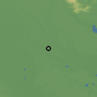 Shaded relief of the 55 km around Moriya, drawn from the GMTED2010 grid