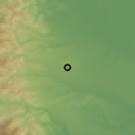 Shaded relief of the 55 km around Musashimurayama, drawn from the GMTED2010 grid