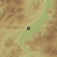 Shaded relief of the 54 km around Nagano, drawn from the GMTED2010 grid