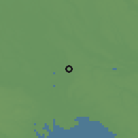 Shaded relief of the 55 km around Nagareyama, drawn from the GMTED2010 grid