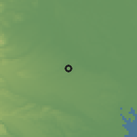 Shaded relief of the 55 km around Niiza, drawn from the GMTED2010 grid