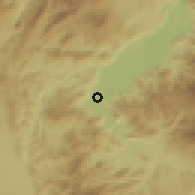 Shaded relief of the 54 km around Chikuma, drawn from the GMTED2010 grid