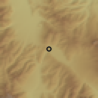 Shaded relief of the 55 km around Okaya, drawn from the GMTED2010 grid