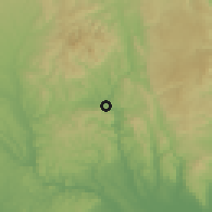 Shaded relief of the 54 km around Daigo, drawn from the GMTED2010 grid