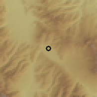 Shaded relief of the 55 km around Shimosuwa, drawn from the GMTED2010 grid