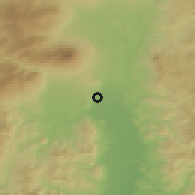 Shaded relief of the 53 km around Takizawa, drawn from the GMTED2010 grid