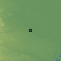 Shaded relief of the 55 km around Fujimi, drawn from the GMTED2010 grid