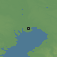 Shaded relief of the 55 km around Urayasu, drawn from the GMTED2010 grid