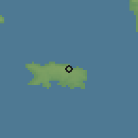 Shaded relief of the 50 km around Trinity, drawn from the GMTED2010 grid