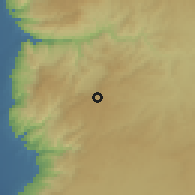 Shaded relief of the 56 km around Askān Abū Nuşayr, drawn from the GMTED2010 grid