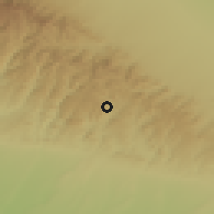 Shaded relief of the 52 km around Achisay, drawn from the GMTED2010 grid