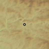 Shaded relief of the 49 km around Karaguzhikha, drawn from the GMTED2010 grid