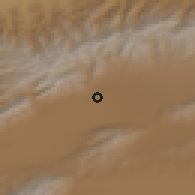 Shaded relief of the 52 km around Koshkar, drawn from the GMTED2010 grid