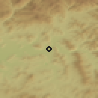 Shaded relief of the 50 km around Maleevsk, drawn from the GMTED2010 grid
