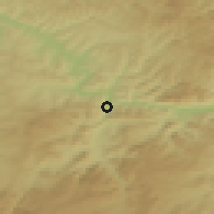 Shaded relief of the 50 km around Ognevka, drawn from the GMTED2010 grid