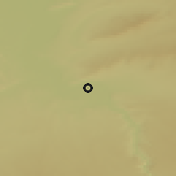 Shaded relief of the 52 km around Usharal, drawn from the GMTED2010 grid