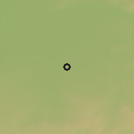 Shaded relief of the 49 km around Zhezkent, drawn from the GMTED2010 grid