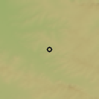 Shaded relief of the 50 km around Auezov, drawn from the GMTED2010 grid