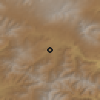 Shaded relief of the 53 km around Ashotavan, drawn from the GMTED2010 grid