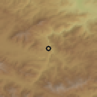Shaded relief of the 53 km around Aygehat, drawn from the GMTED2010 grid