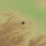 Shaded relief of the 53 km around Barekamavan, drawn from the GMTED2010 grid