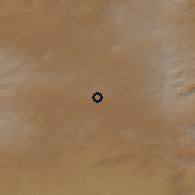 Shaded relief of the 53 km around Aghvorik, drawn from the GMTED2010 grid