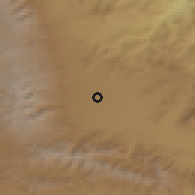 Shaded relief of the 53 km around Dashtadem, drawn from the GMTED2010 grid
