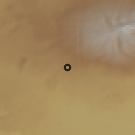 Shaded relief of the 53 km around Davtashen, drawn from the GMTED2010 grid