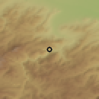 Shaded relief of the 53 km around Akhtala, drawn from the GMTED2010 grid