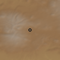 Shaded relief of the 53 km around Garnarich, drawn from the GMTED2010 grid