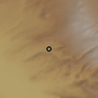 Shaded relief of the 53 km around Garni, drawn from the GMTED2010 grid