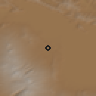 Shaded relief of the 53 km around Gavar, drawn from the GMTED2010 grid