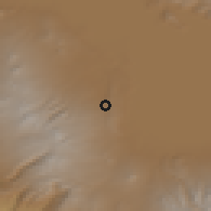 Shaded relief of the 53 km around Gegharkunik, drawn from the GMTED2010 grid