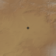 Shaded relief of the 53 km around Gharibjanyan, drawn from the GMTED2010 grid
