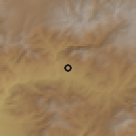 Shaded relief of the 53 km around Gladzor, drawn from the GMTED2010 grid