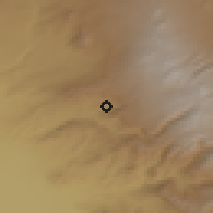 Shaded relief of the 53 km around Goght, drawn from the GMTED2010 grid