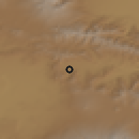Shaded relief of the 53 km around Hartagyukh, drawn from the GMTED2010 grid