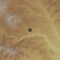 Shaded relief of the 53 km around Hartashen, drawn from the GMTED2010 grid