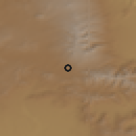 Shaded relief of the 53 km around Hartashen, drawn from the GMTED2010 grid