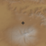 Shaded relief of the 53 km around Hnaberd, drawn from the GMTED2010 grid