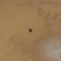 Shaded relief of the 53 km around Hovtashen, drawn from the GMTED2010 grid